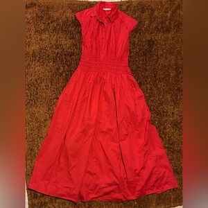 Lucky Brand Vibrant Red Maxi Dress